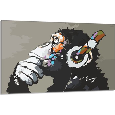 Glas-Herdplattenschutz 80x52 Musik (1/5)