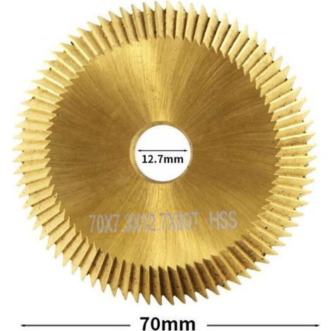 Lame De Scie Circulaire - 70 X 7 3 X 12 7 Mm - 80 Dents - Pour Machine À Découper Horizontale - 1 Pièce (1/4)