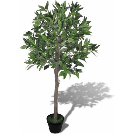 Albero di Alloro Artificiale con Vaso 120 cm vidaXL