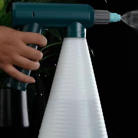 Arrosoir électrique, pulvérisateur pour l'arrosage des fleurs, la désinfection et le jardinage domestique, arrosoir à pression, buse courte verte