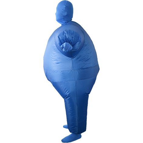 Costume de sumo gonflable pour adulte, déguisement comique blanc 1.6m à 2.2m pour fêtes (1/5)