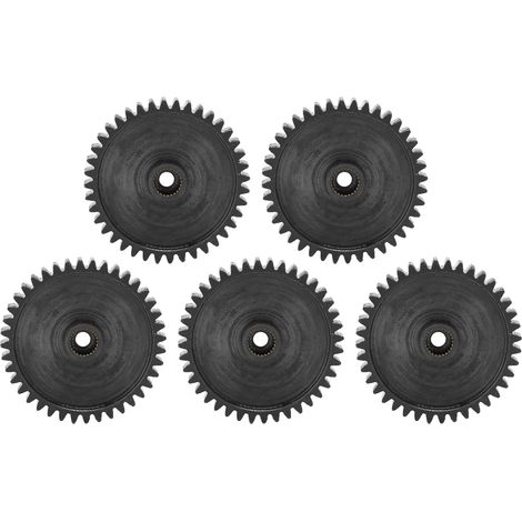 Cinq engrenages cylindriques à denture droite en acier servo, pièces industrielles durables et pratiques, 24 cannelures internes, module 0,8, 40 dents. (1/5)