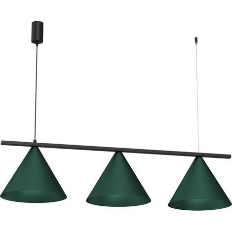 Suspension minimaliste vert bouteille à cônes 3xGX53 9W Capital Milagro (1/5)
