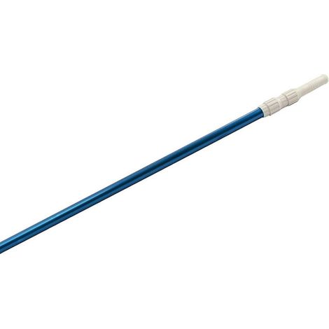 Perche télescopique pour piscine 3m, manche alu bleu 2,5-7,5 pieds, accessoire nettoyage bassin, outil entretien eau, kit filtration manuel (1/3)