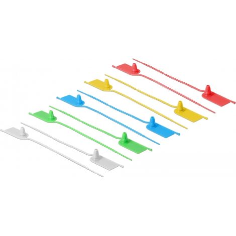Delock Sujetacables con grifo de etiqueta LA 205 x AN 2,8 mm 10 piezas colores surtidos