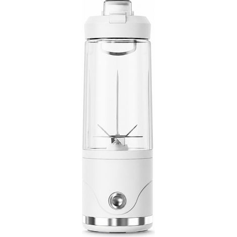 Blender Portable Rechargeable Sans Fil avec Fonction Broyeur de Glace pour la Maison, Blanc Glacier (1/5)
