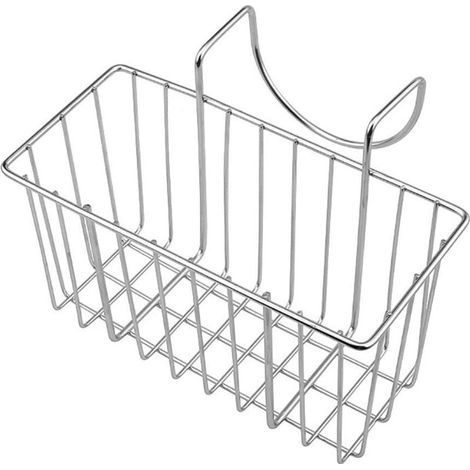 Éponge porte-évier, évier en acier inoxydable Caddy égouttoir rack organisateur panier suspendu accessoires de robinet de cuisine pour le savon de ménage brosse en tissu chiffons Scrubbies (1/4)