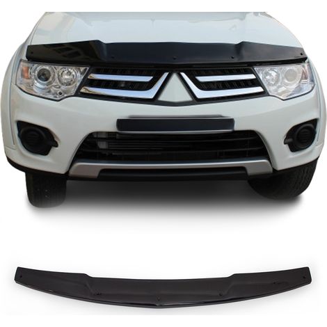 Deflecteurs d'air capot de voiture pour Mitsubishi L200 2005-2015 Acrylique Noir (1/5)