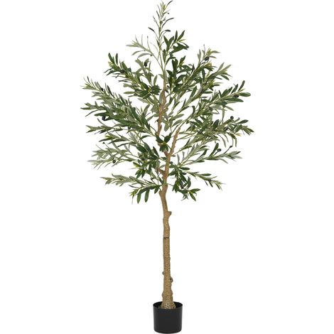 Olivier artificiel 150 cm plante artificielle intérieur. fausse plante décoration pour maison. bureau. salon. chambre