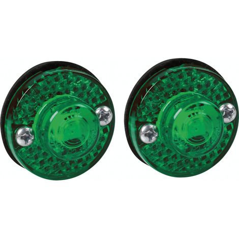 Coppia luci decorative - 1 Led - 24V - Verde (1/5)