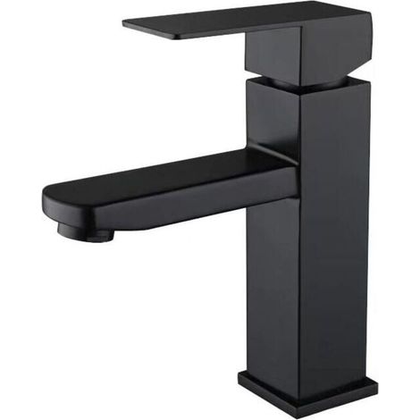 Mitigeur de lavabo inox 304 noir mitigeur de lavabo chaud et froid réglable