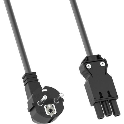 BACHMANN Cable de alimentación BACHMANN CEE7/7 ISV 5,0m libre de halógenos, 375.046