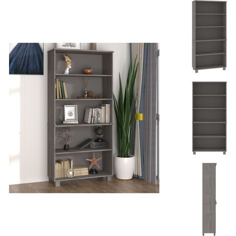 Buffet HAMAR Bois massif de pin Gris clair - Buffet En Bois - Meuble De Rangement - Buffet Design - Buffet Moderne - Buffet Industriel (1/5)