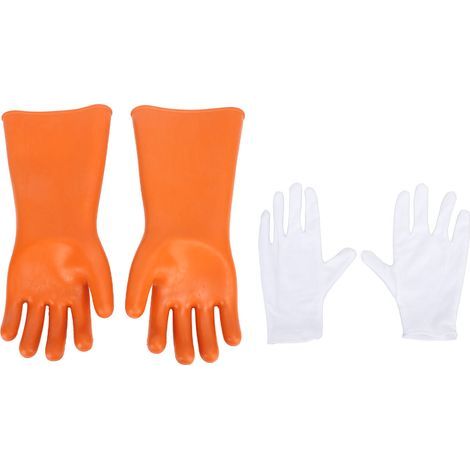 35 kV high voltage rubber gloves for electrical work (1/5)
