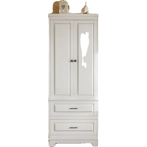 Armoire de rangement, design moderne, organisateur multi-usages, Blanc (1/2)