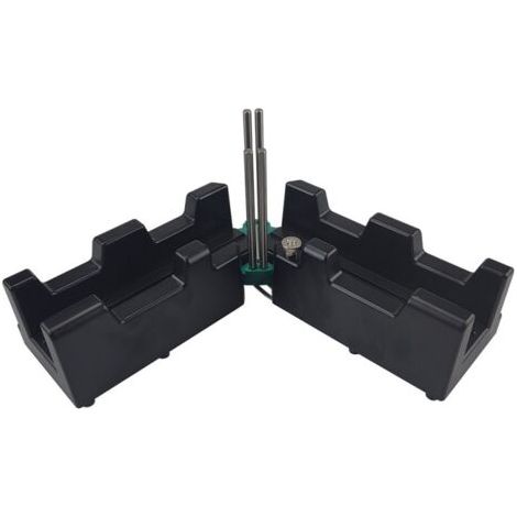 Coocheer – Boîte à onglets 2 en 1 pour plinthes jusqu'à 100 mm – Angles 85 à 180° – Découpe précise avec broches de guidage intégrées