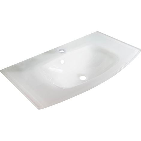 FACKELMANN Verona Glasbecken Weiß (1/5)