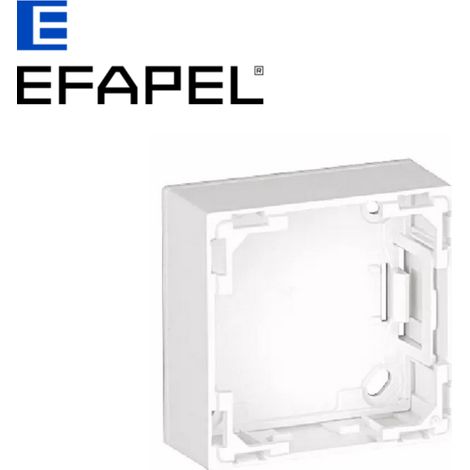 Boîtier de protection pour prise électrique 60x60mm – Pose en saillie – Pour espaces confinés – Blanc – Efapel