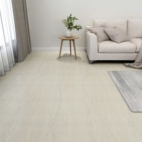 PVC-Fliesen Selbstklebend 20 Stk. 1,86 m² Creme vidaXL (1/5)