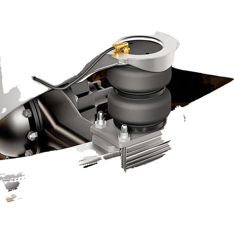 Kit de suspension pneumatique, Supporte jusqu'à 4000kg, Dimensions sur mesure, Installation par boulonnage, Stabilité améliorée, Hauteur réglable
