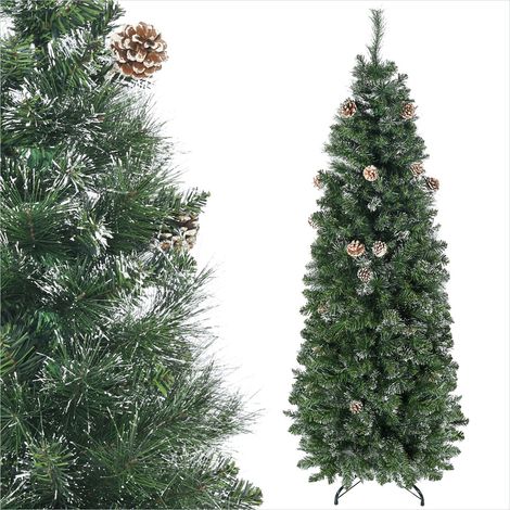 Sapin de Noël artificiel 180 cm avec 618 branches en plastique (1/5)