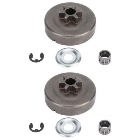 Green Mobility-Lot de 2 pignons de Tambour d'embrayage pour tronçonneuse STIHL 017 018 021 023 025 MS170 MS180 MS210 MS230 MS250 1123 640 2003 (1/4)