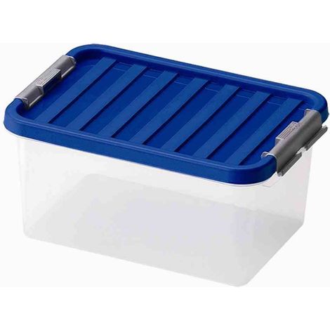 Systembox 8 l, 34 x 23 x 16 cm mit Deckel, farblich sortiert