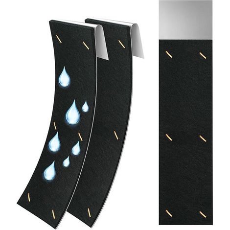 Lot de 2 réducteurs de bruit pour gouttières, silencieux anti-bruit de pluie de 8,9 x 30 cm, silencieux anti-goutte réglables à insérer (1/5)