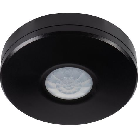 Détecteur PIR 360° plafond noir Ø11cm IP65 8m Kanlux (1/3)