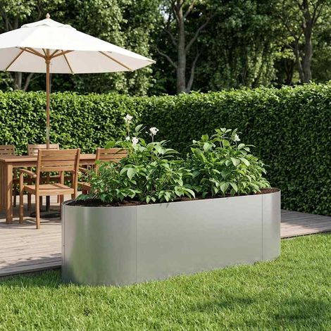 Jardin surélevé Acier galvanisé 140 x 40 x 40 cm Acier vidaXL