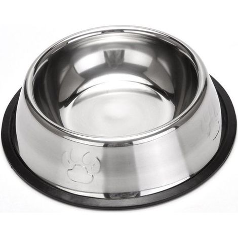 Comedero y bebedero para mascotas, Acero inoxidable, 15x11x4 cm, comida húmeda, cachorros y otras mascotas con un peso máximo de 2 kg (1/5)