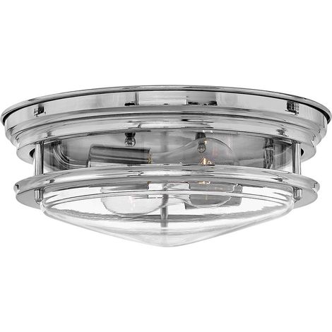 Deckenleuchte Badezimmerleuchte Deckenlampe Chrom Glas IP44 2-flammig (1/4)