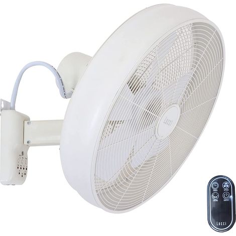 LUCCI AIR Wandventilator Breeze, Fernbedienung, Weiß (1/5)
