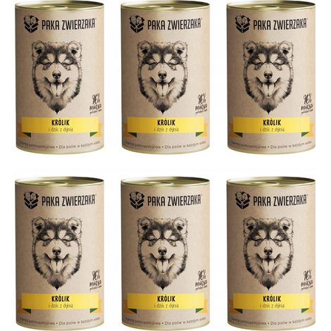 Pack d'animaux Lapin et Sanglier avec Citrouille 6x400g