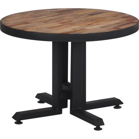 Maison Exclusive - Couchtisch Rund Ø55x40 cm Recyceltes Massivhol (1/5)