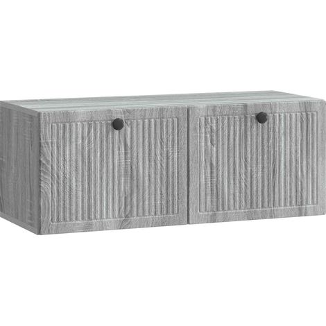 Mueble para TV de pared Gris 78,5 x 31 x 30 cm