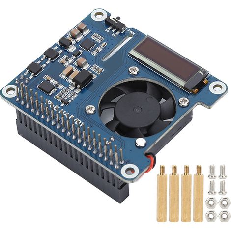Carte d'extension Raspberry Pi 4B/3B avec refroidissement POE et ventilateur intégré