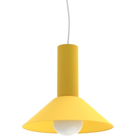 LUMICOM VERA Sospensione, 1xE27, max 42W, metallo, giallo, D.25cm 25 Giallo - RAL 1018