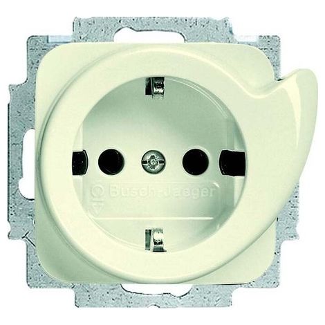 BUSCH-JAEGER 20EUCDR-212 BUSCH-SERVICESTECKDOSE, MIT AUSWURFMECHANISMUS, CREMEWEIß, DURO 2000 SI 2011-0-2597