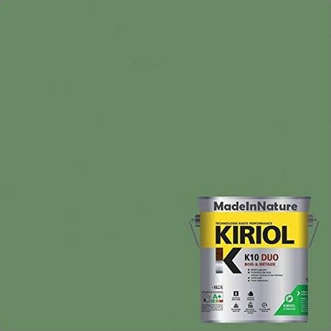 Peinture Métaux Antirouille, Sous couche et Finition, sur Fer, Acier, Galvanisé, même rouillés, très opacifiant - 0.75 litre - RAL 6011. (1/4)
