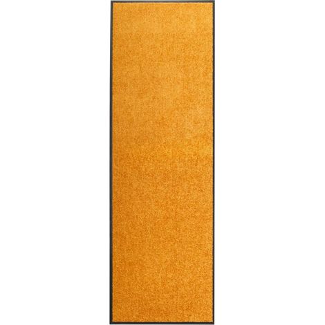Tapis d'entrée Paillasson lavable Tapis de porte Orange 60x180 cm 50764 (1/5)