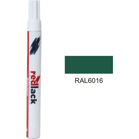 Feltro Vernice per ritocchi 8 ml – RAL 6016 – Verde turchese – satinata – multisupporto – Redlack