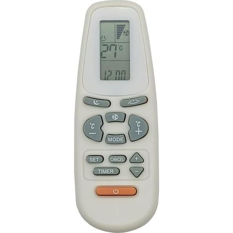 KZQ Universal-Fernbedienung für Klimaanlage, kompatibel mit TCL, Dronic, Klimaire, Pioneer, Ciac, Airton, Dronic, Fujico, Universal Asia, Airmaster und Ayre. (1/4)