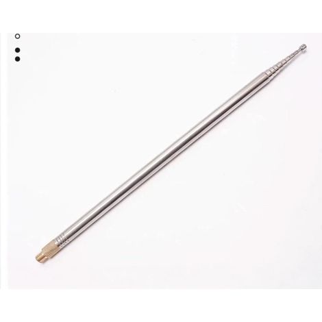 Antenne télescopique radio en acier inoxydable, 580 cm x 5,8 m déployée, antenne extra-longue à filetage extérieur, délai de livraison 25 jours. (1/5)