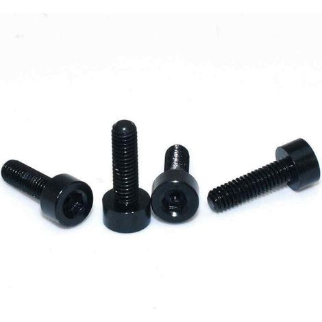 7075 Aluminium Alloy Cup Head Hex Socket Screws Model Hexagon Bolts M3x6/8/10mm M38mm  Black (1/4)