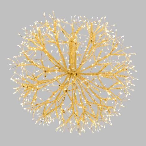 Branche Sphère Riche RICH Champagne Ø40cm 576 MicroLED FlashLED avec Rameaux Lotti (1/5)