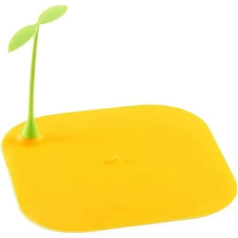 Jaune Protection de Drain de Silicone,Filtre de Couverture de Drain de Baignoire,Filtre à Cheveux Douche,Filtre Évier en Silicone,pour Salle de Bain (1/5)