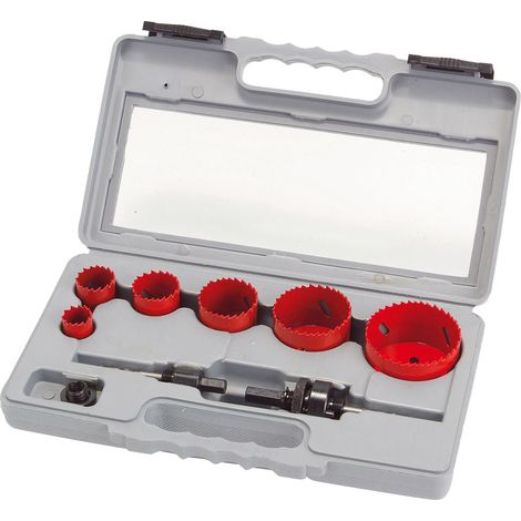 HM Müllner HSS-BI-Metall Lochsägen-Set - M3 - 9-teilig - 22-68mm