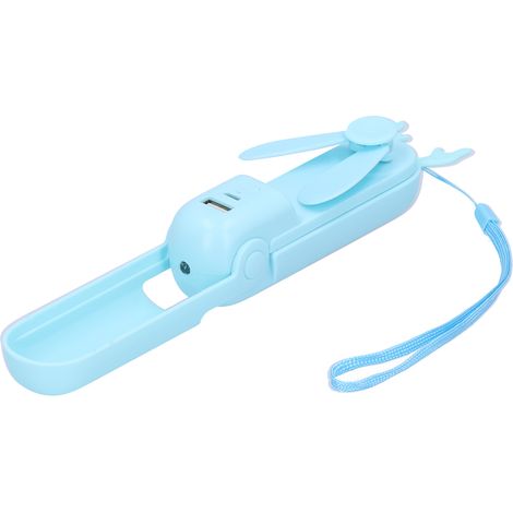 Ventilateur de Poche Rechargeable USB, Pliable et Léger avec Lampe LED d'Urgence (1/5)