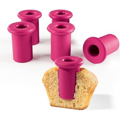 Silikon-Ausstechformen, Backformen, perfekte Ausstechformen für professionelle Muffins und Cupcakes, ideal zum Ausstechen und Füllen von Muffins und Cupcakes (1/4)